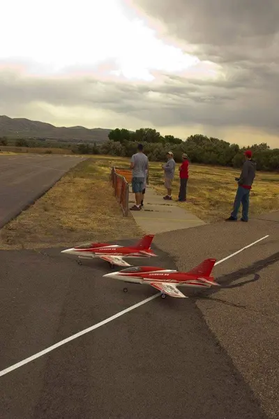 A couple of Vipers ready for a tandem demo flight.