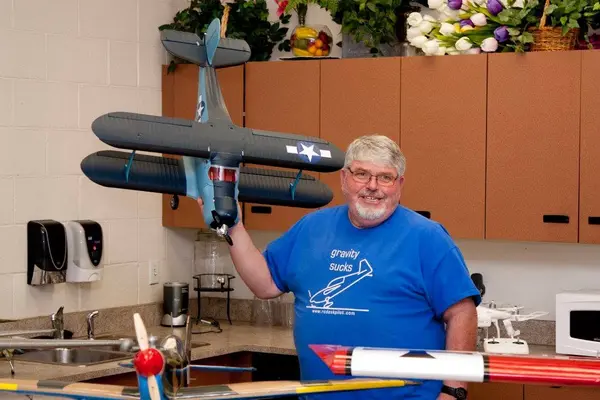 Terry Swapp and a Beech Staggerwing.