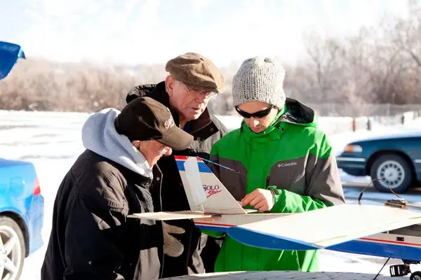 Helping a new flyer with a plane that had been in storage for several years.