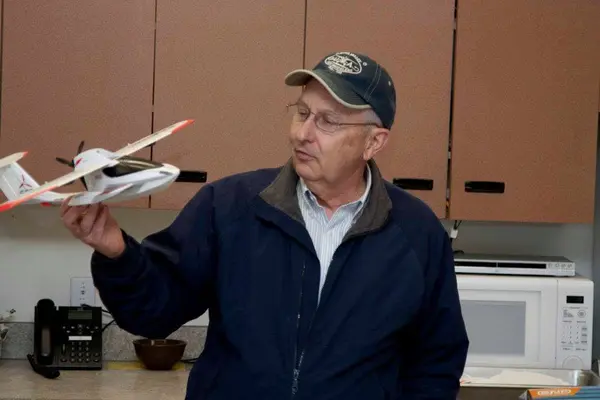 Lynn Hadfield with an Icon A5.