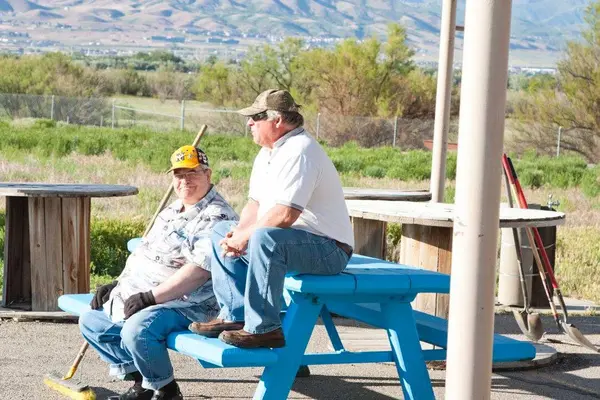 Bill and Pocho take a break.